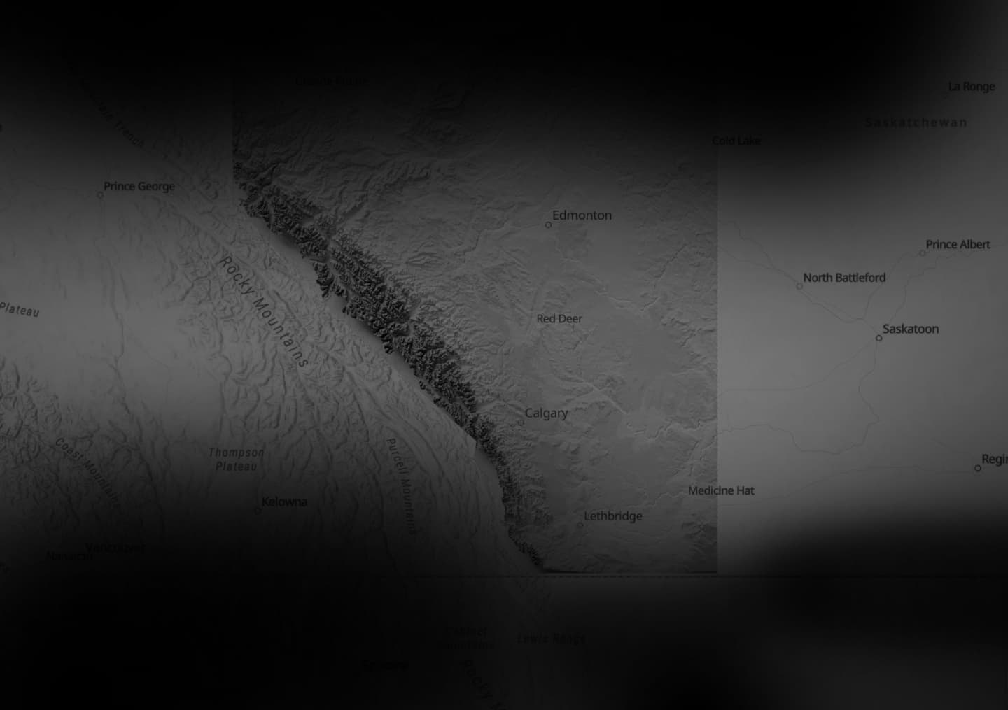 Alberta Service Areas Map